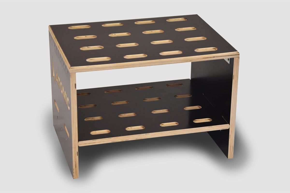 Porte-skis en bois pour 8 paires de skis de fond