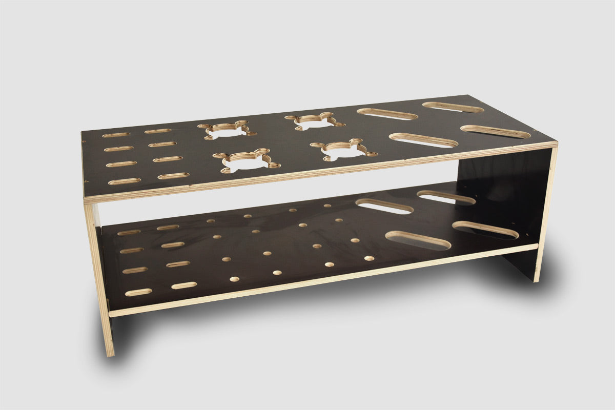 Porte-skis, ski de fond et bâton combiné en bois