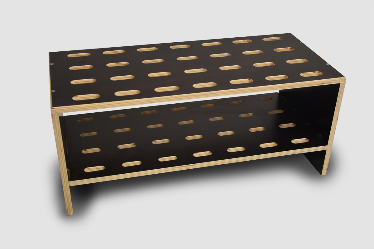 Porte-skis en bois pour 14 paires de skis de fond