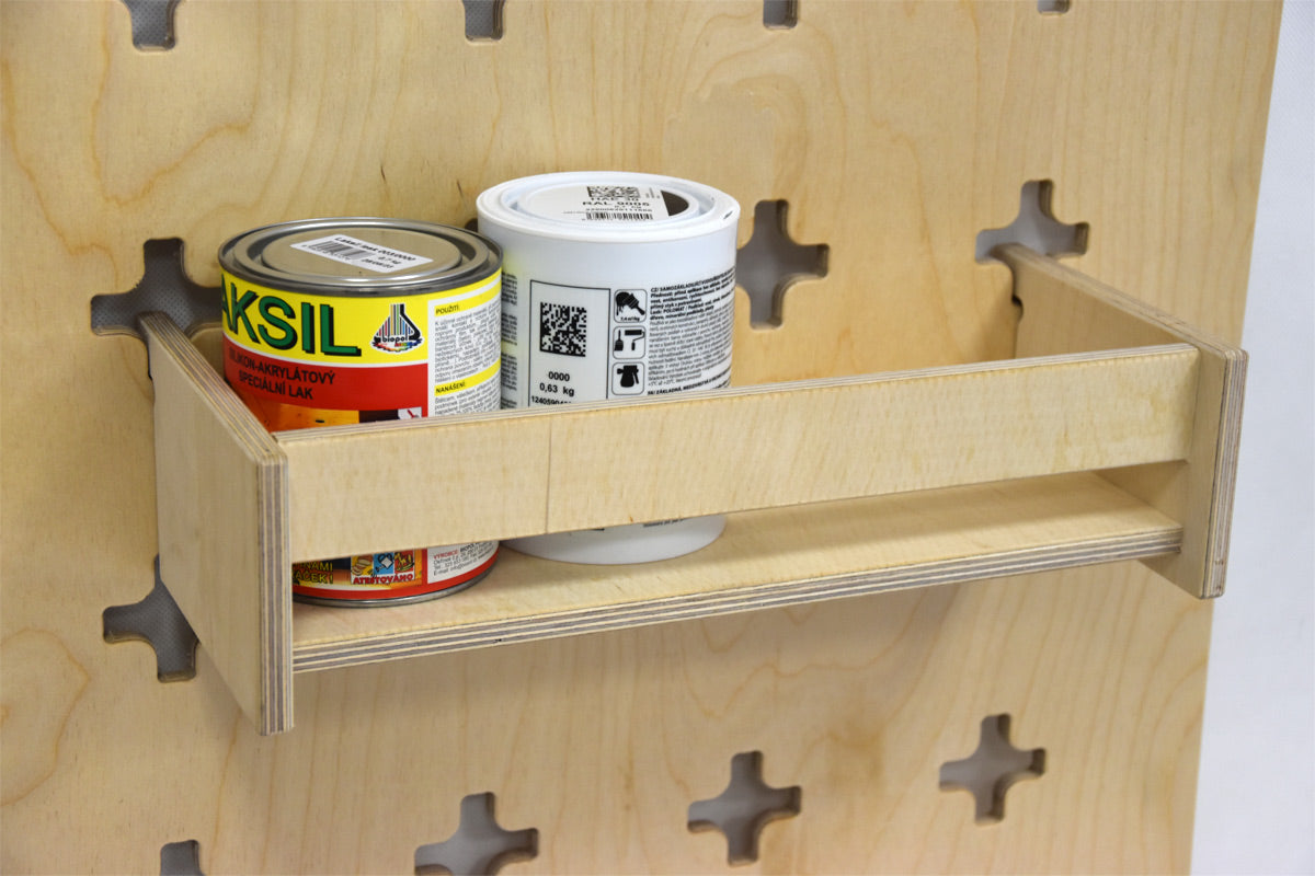 Étagère suspendue avec butée