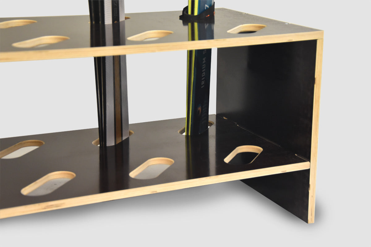 Porte-skis en bois - 8 paires